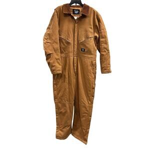 Walls Blizzard-Pruf Canvas Insulated Work Coveralls extreme cold sz Large Short